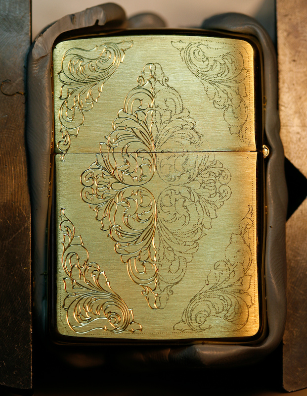 Engraved Zippo Viljo Marrandi art and engraving