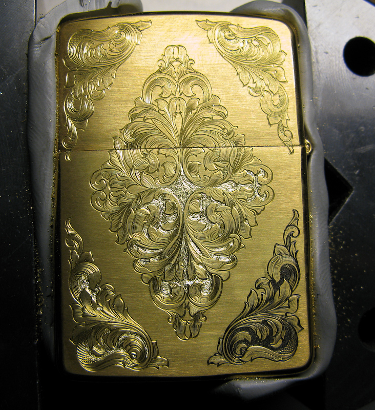 Engraved Zippo Viljo Marrandi art and engraving